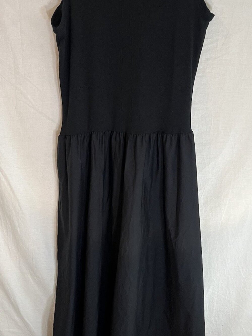 Mango Woman’s Sleeveless Tank Maxi Dress, Black, Sz 10 NWOT